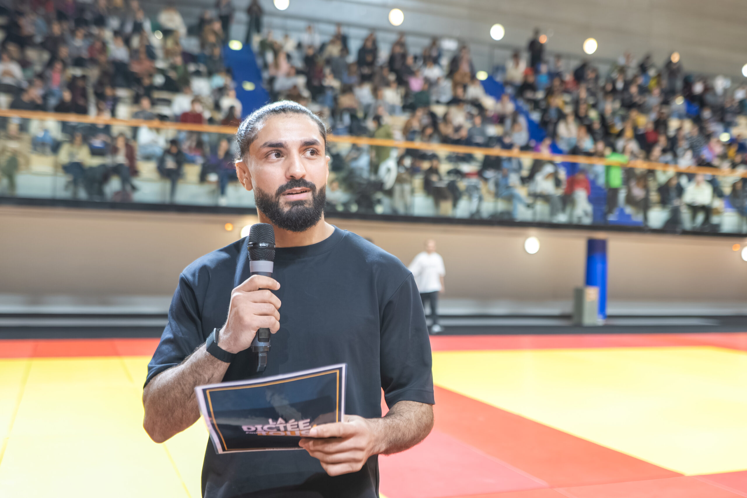 Walide Khyar, judoka français, champion olympique 2024 a animé la plus grande dictée du monde au Dojo de Paris